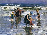 In the Surf by Edward Henry Potthast